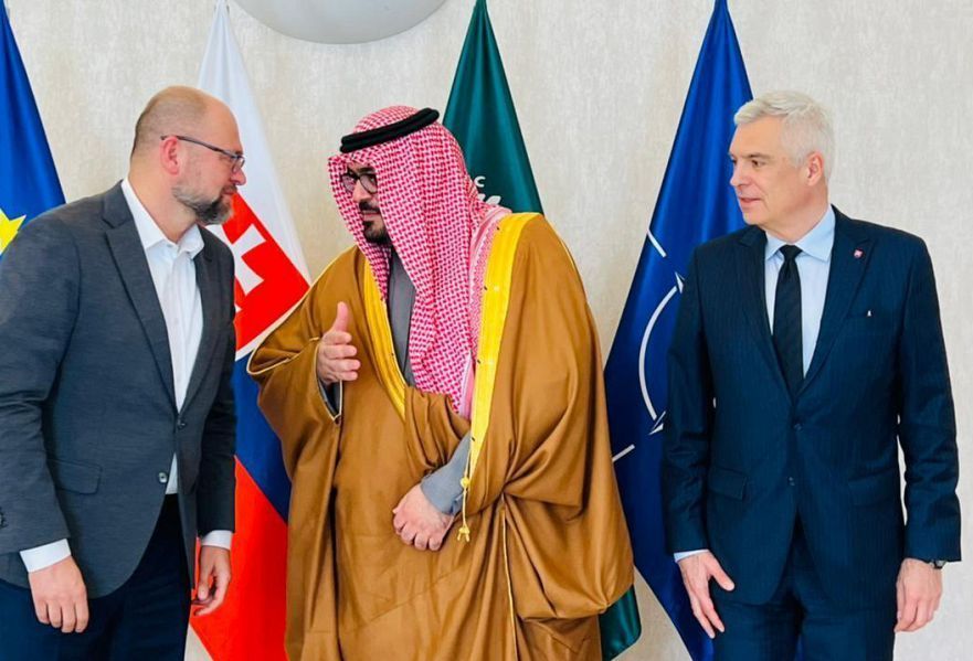 جانب من لقاء وزير الاقتصاد والتخطيط مع رئيس وزراء سلوفاكيا
