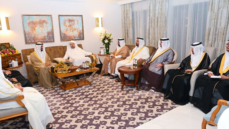 رئيس مجلس الشورى يستقبل النائب الأول لرئيس المجلس الوطني الاتحادي بدولة الامارات 
