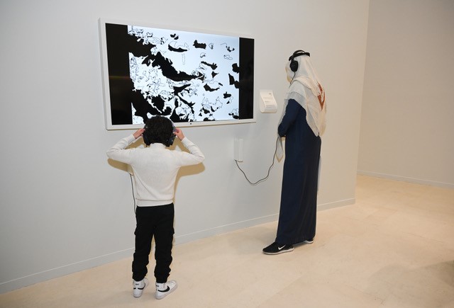 عمل الفنان عبدالله العمودي